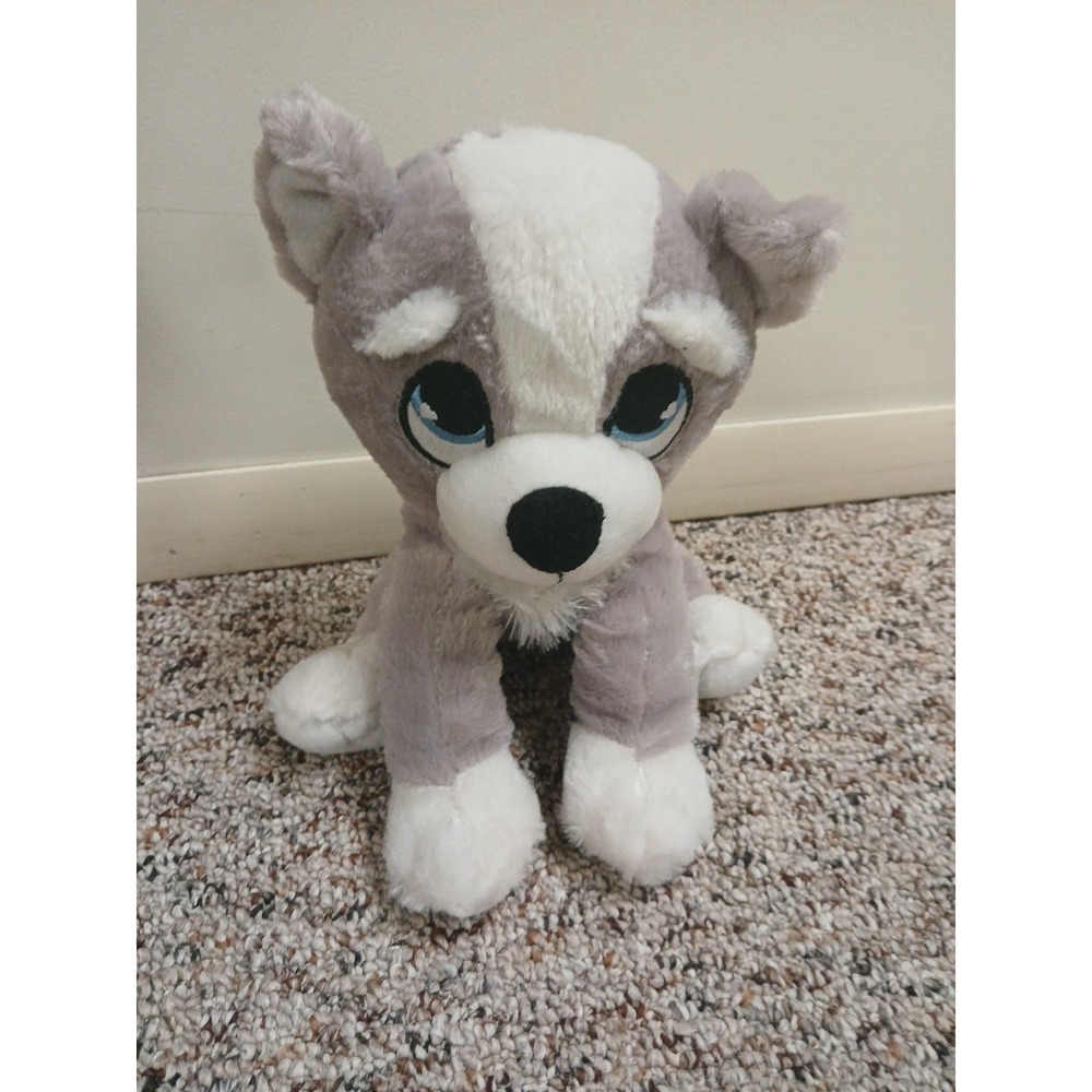 Peek A Boo Toys Husky‎ Dog Animal Plush Toy Gift 7"